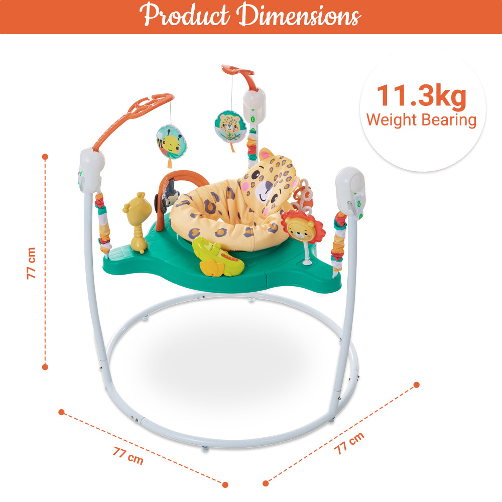 TEKNUM Baby Activity Jumper with Music and Toys - White