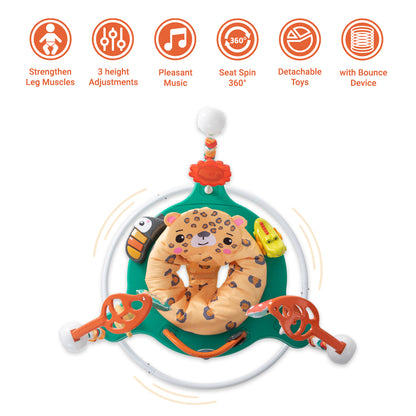 TEKNUM Baby Activity Jumper with Music and Toys - White