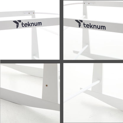 TEKNUM Wicker Pod Moses Basket Rocker Stand - White