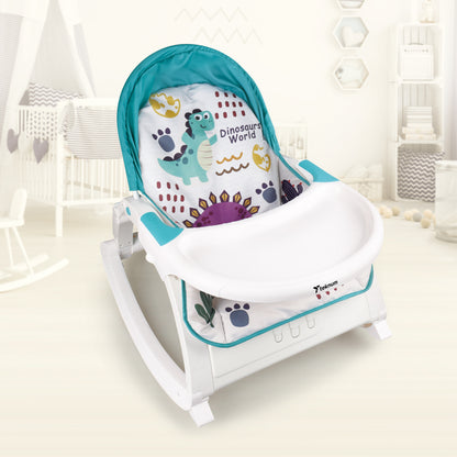 TEKNUM Multifunctional Rocker/Feeding Chair/Baby Seat/Recliner - Dinosaur Blue