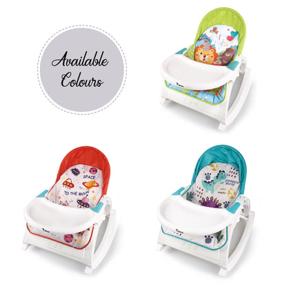 TEKNUM Multifunctional Rocker/Feeding Chair/Baby Seat/Recliner - Dinosaur Blue