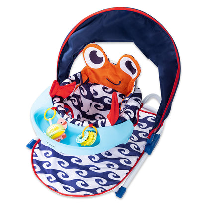 دعم TEKNUM للأطفال في وضعية الجلوس مع صينية تغذية - أزرق