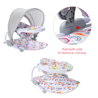 TEKNUM Baby Sit up support w/Feeding Tray - Grey