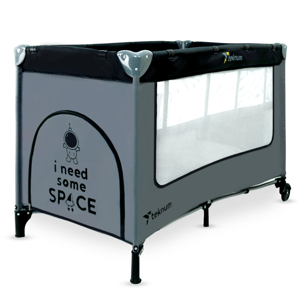 TEKNUM Astronaut Playard and Cot Grey