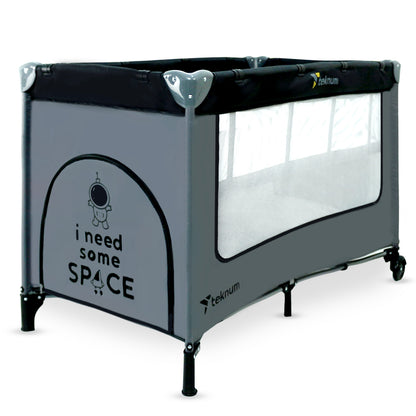TEKNUM Astronaut Playard and Cot Grey