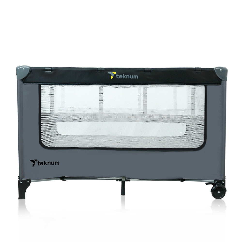 TEKNUM Astronaut Playard and Cot Grey