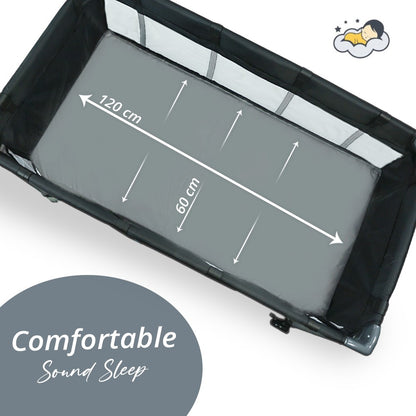 TEKNUM Explorer Playard and Cot Grey