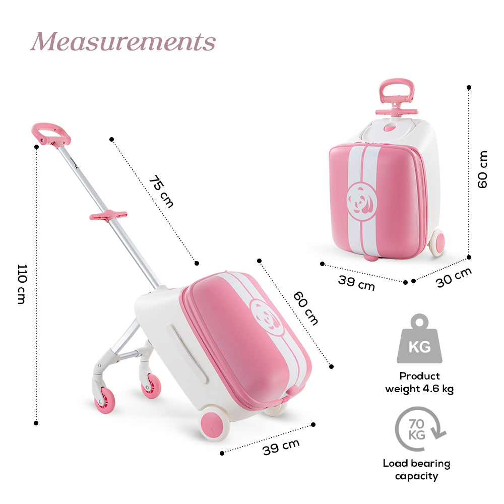 TEKNUM 3in1 Ride On Suitcase- Panda