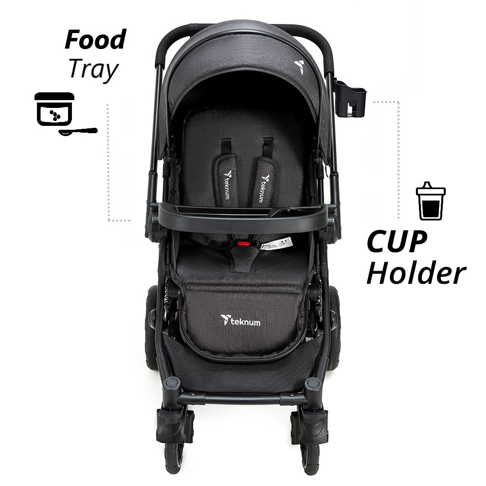 TEKNUM Reversible Moon Walk Stroller Black