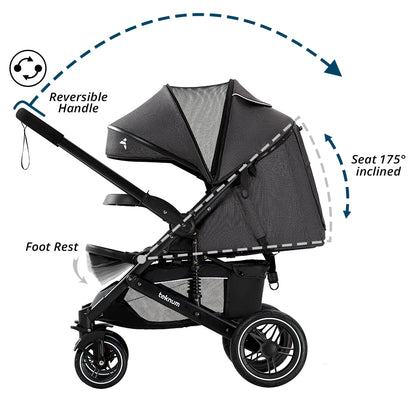 TEKNUM Reversible Moon Walk Stroller Black