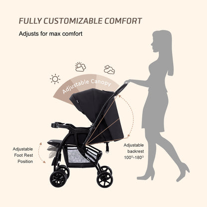 TEKNUM Look at Me Reversible 2 Stroller - Black