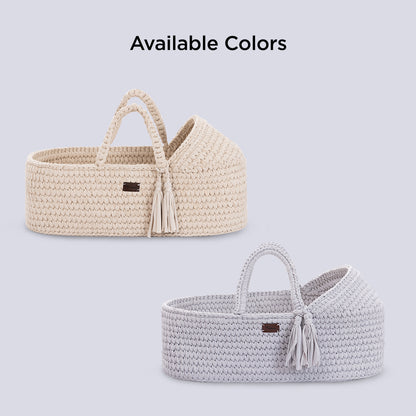 TEKNUM Moses Rope Basket - Ivory