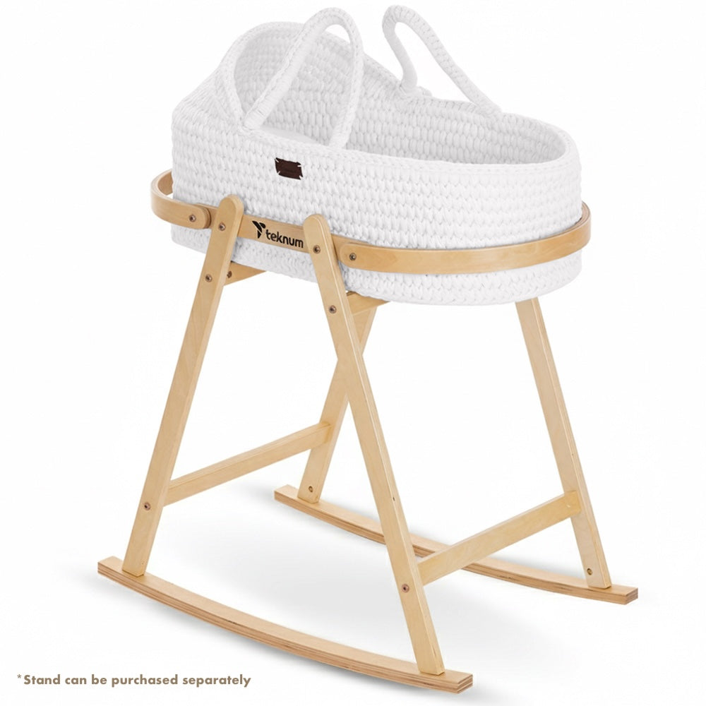 TEKNUM Moses Rope Basket - White