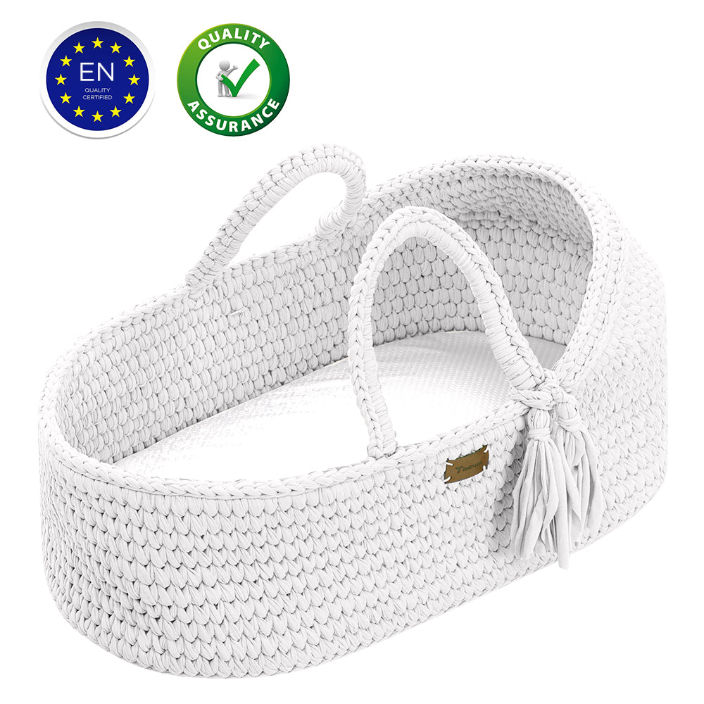 TEKNUM Moses Rope Basket - White