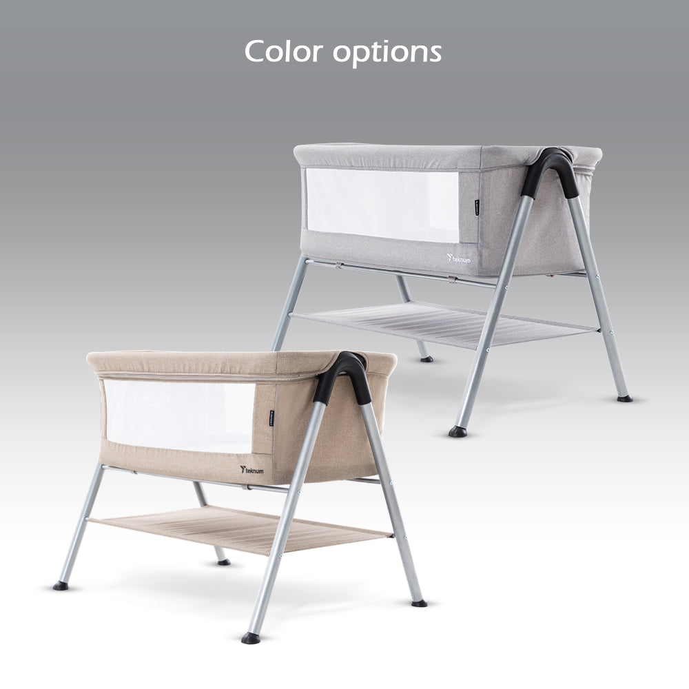 TEKNUM SLEEPZEN 2 Bedside Crib Bassinet - Grey