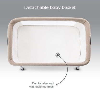 TEKNUM SLEEPZEN 2 Bedside Crib Bassinet - Ivory