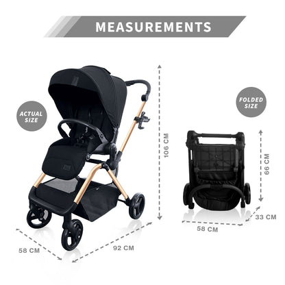 TEKNUM STROLL - 1 Reversible Travel Stroller - Gold