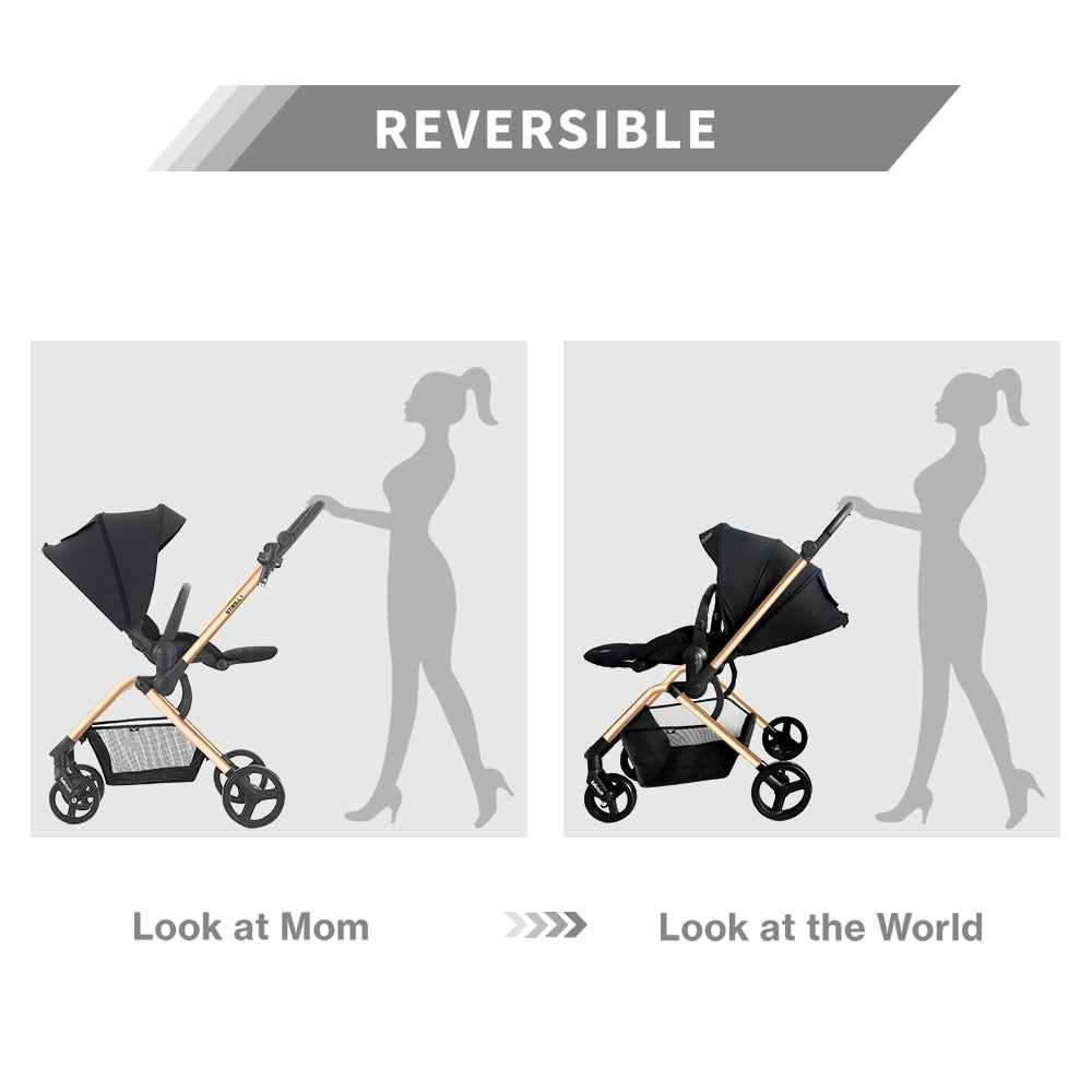 TEKNUM STROLL - 1 Reversible Travel Stroller - Gold