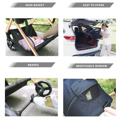 TEKNUM STROLL - 1 Reversible Travel Stroller - Gold