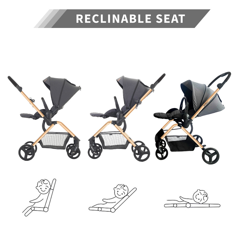 TEKNUM STROLL - 1 Reversible Travel Stroller - Grey