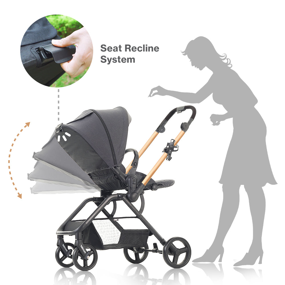 TEKNUM STROLL - 1 Reversible Travel Stroller - Grey