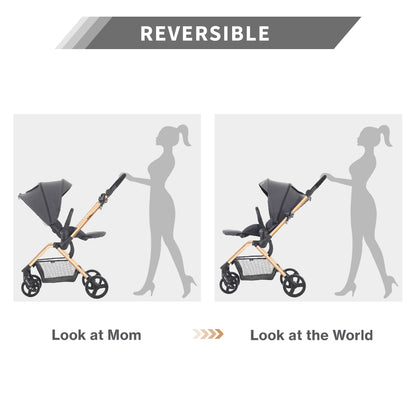 TEKNUM STROLL - 1 Reversible Travel Stroller - Grey