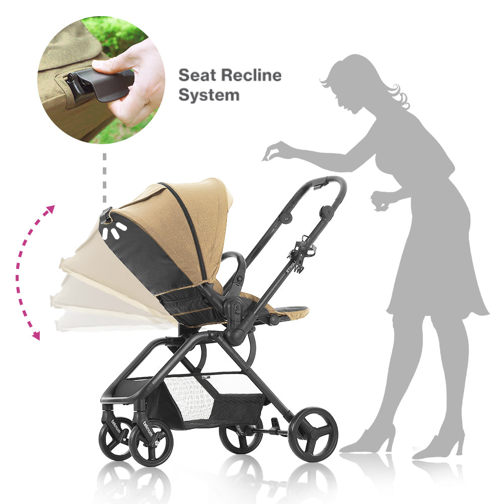 TEKNUM STROLL1 Reversible Travel Stroller - Khaki