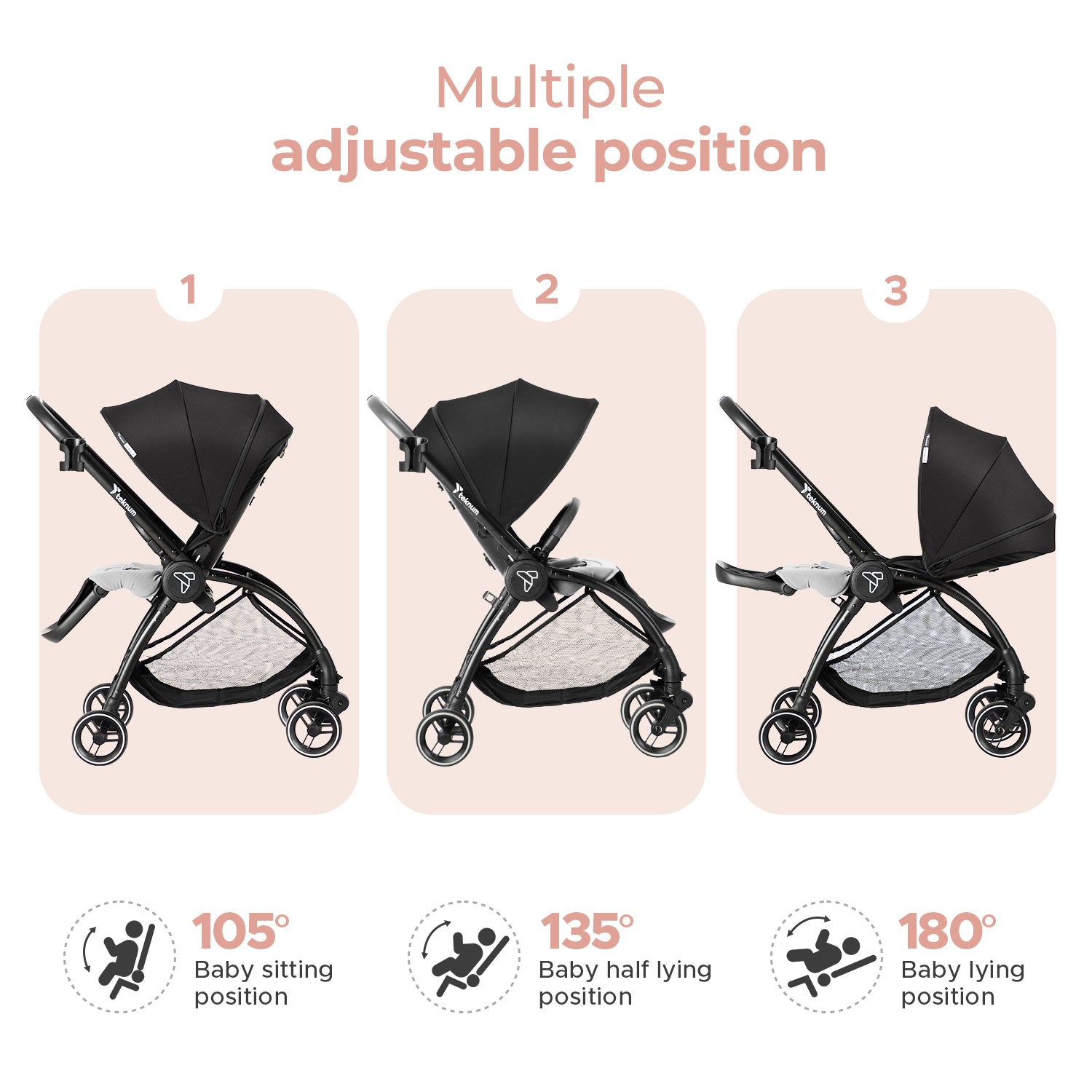 TEKNUM Travel STROLL 2 Stroller - Grey