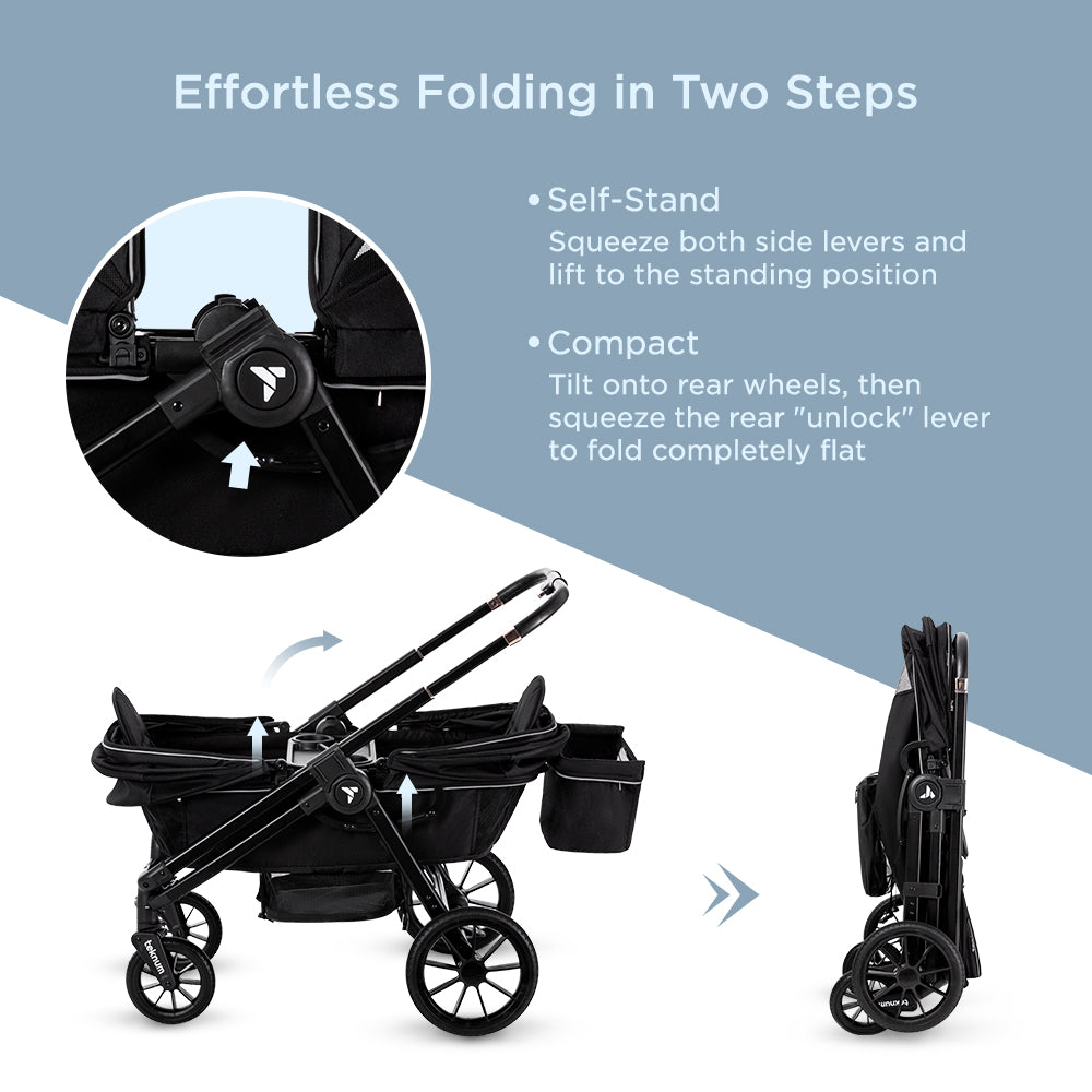 TEKNUM Reversible Wagon Stroller - Graphite Black