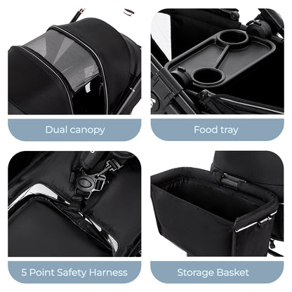 TEKNUM Reversible Wagon Stroller - Graphite Black