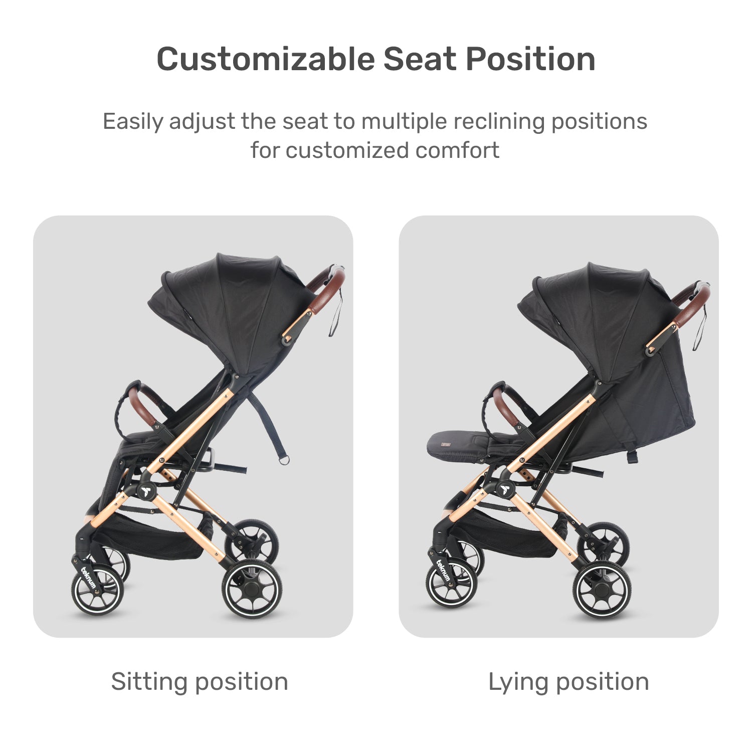 TEKNUM Travel Cabin Plus Stroller - Sunshine Black