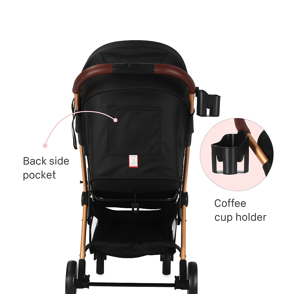 TEKNUM Travel Cabin Plus Stroller - Sunshine Black