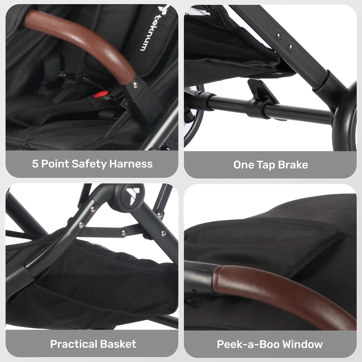 TEKNUM Travel Cabin Plus Stroller - Black