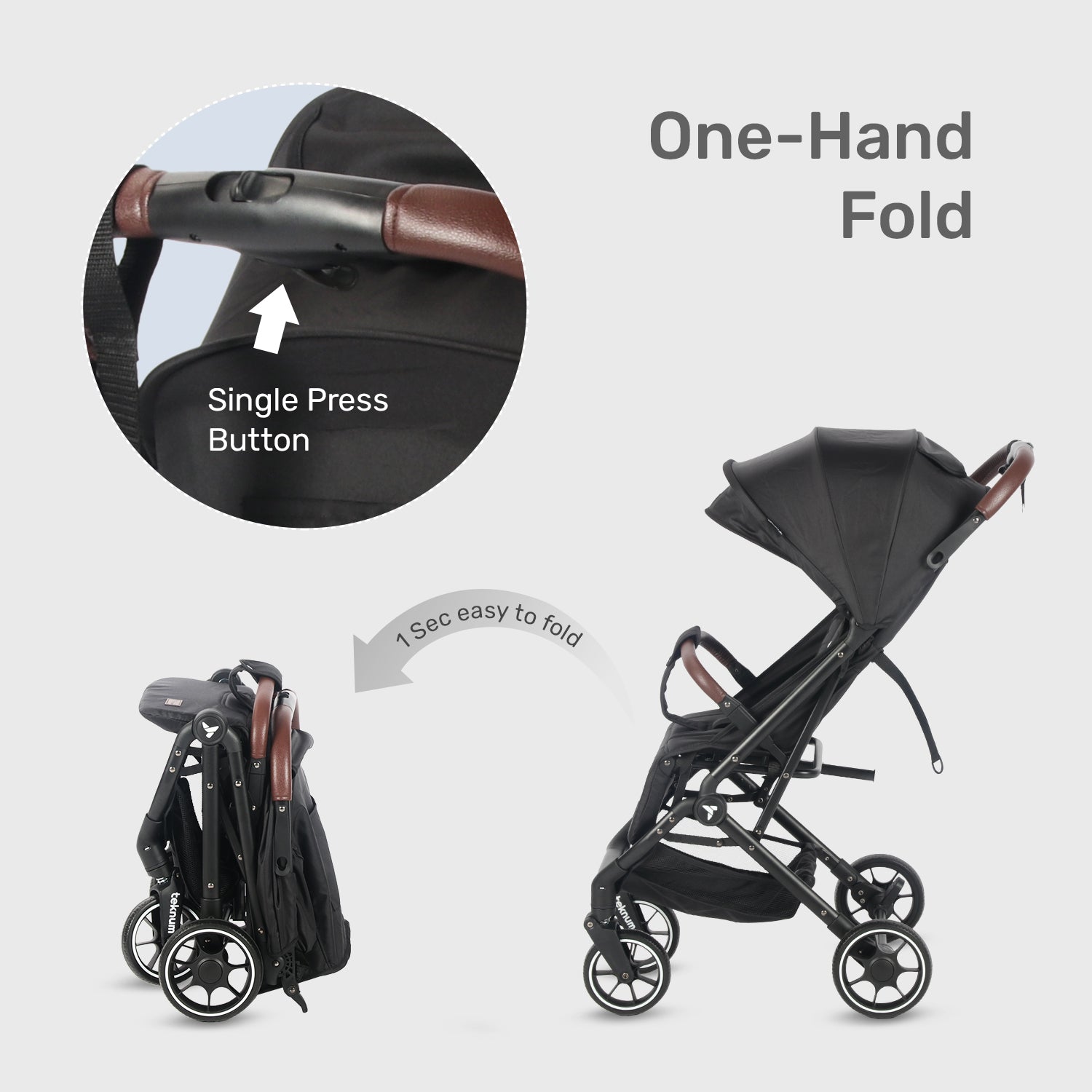 TEKNUM Travel Cabin Plus Stroller - Black