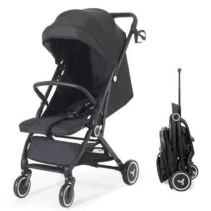 TEKNUM Travel Cabin Stroller with Coffee Cup Holder - Black