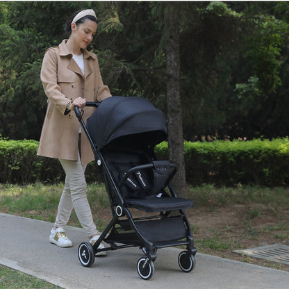 TEKNUM Travel Cabin Stroller with Coffee Cup Holder - Black