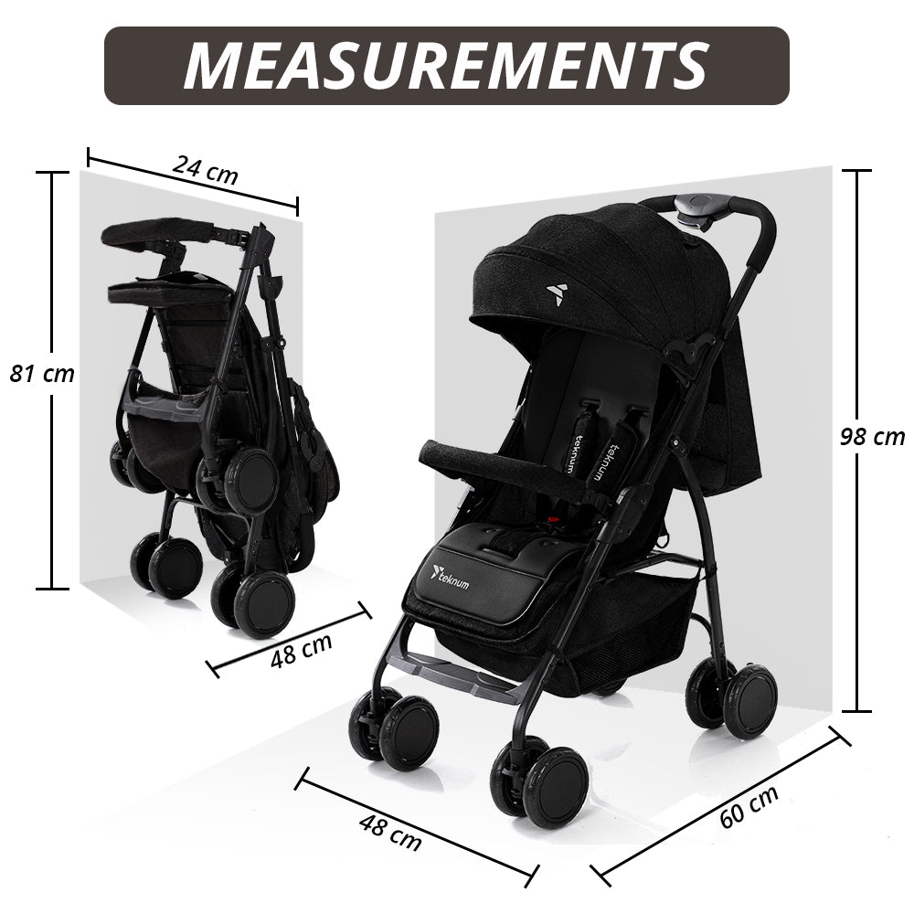 TEKNUM Trip Plus Stroller Black