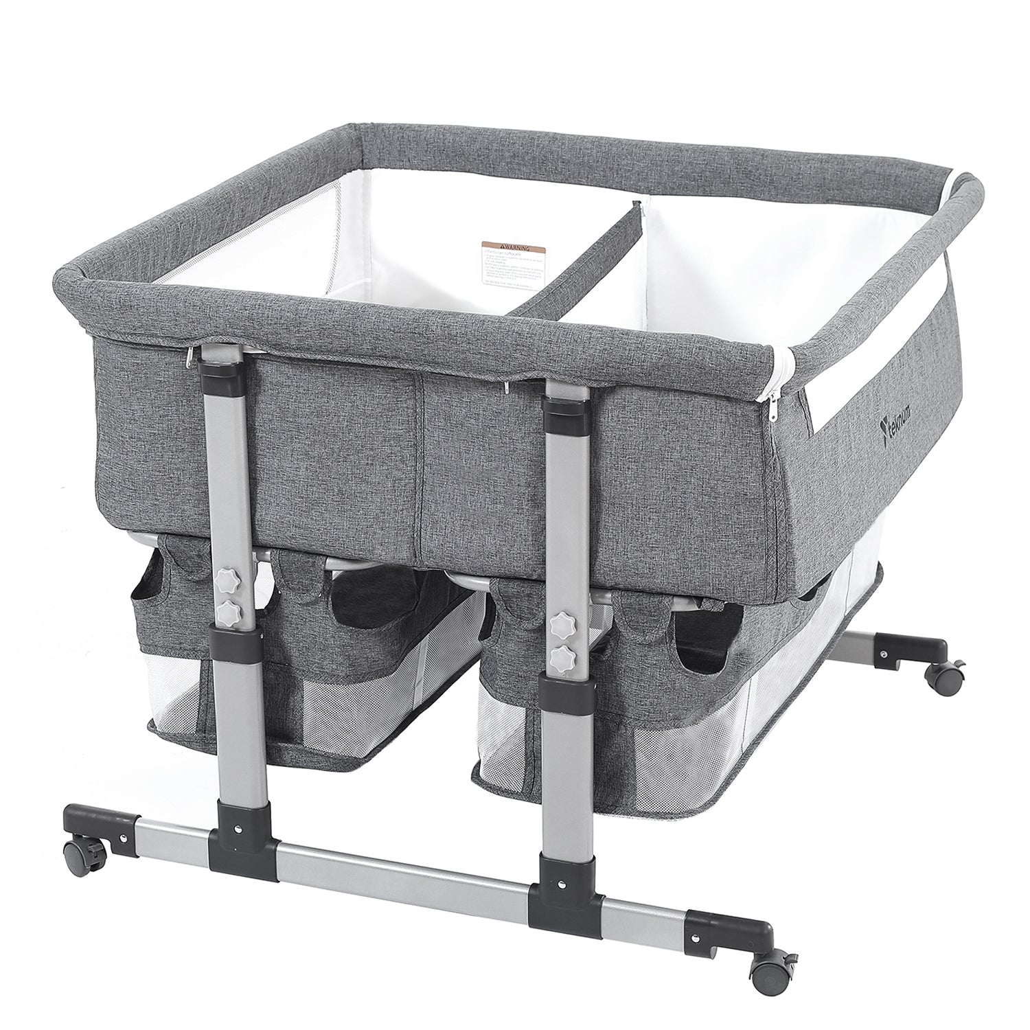 TEKNUM Twin Bed Side Fellow Grey