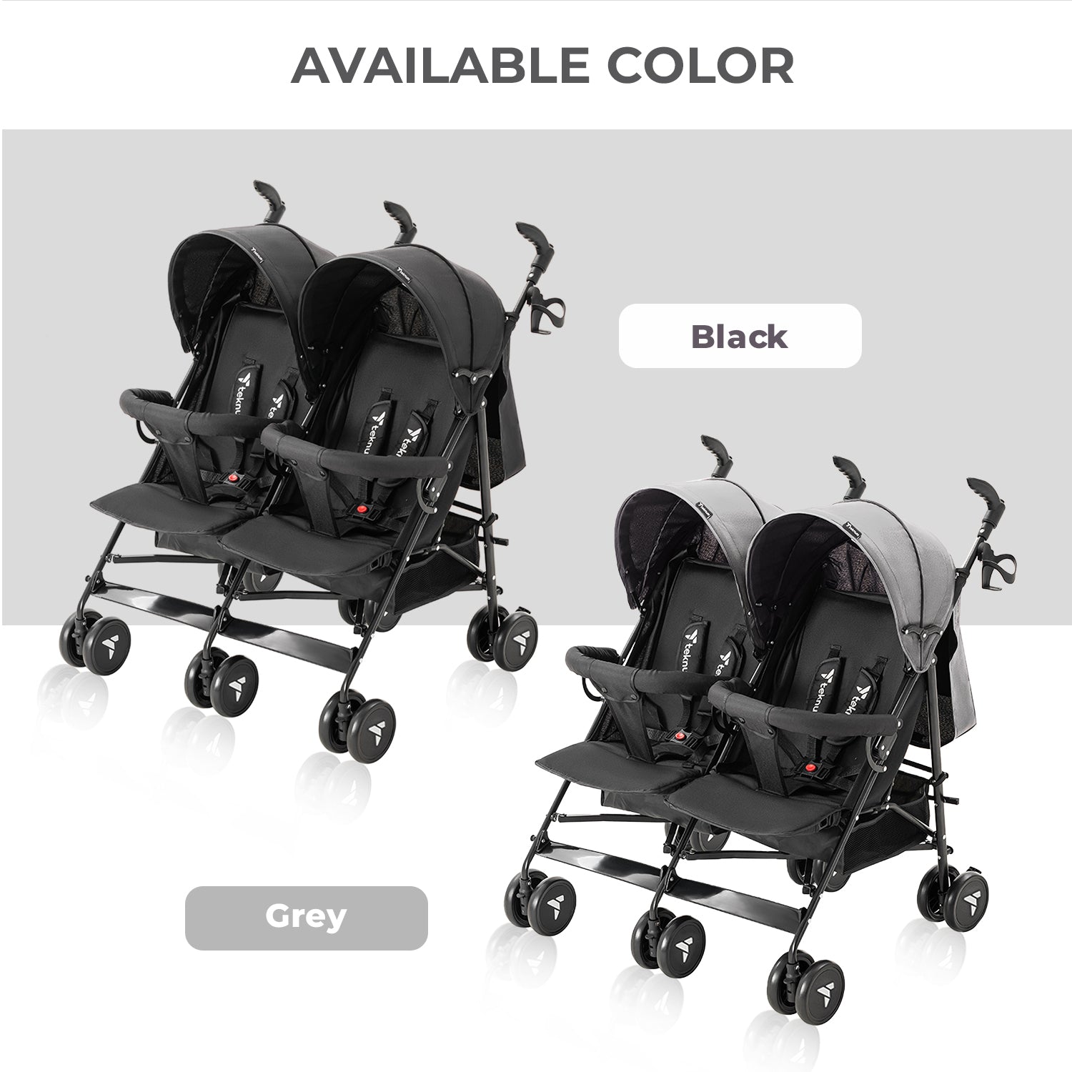 TEKNUM Twin Stroller Fellow - Grey