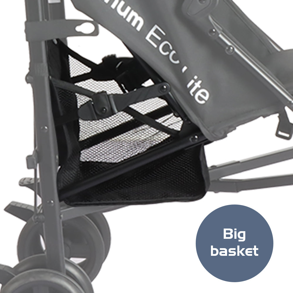 عربة أطفال TEKNUM Eco Lite 2 مع حامل أكواب - أسود