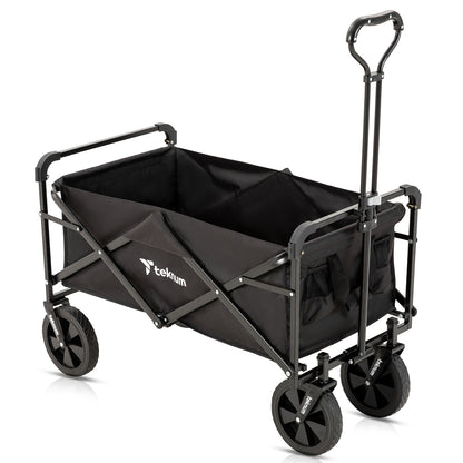 TEKNUM Folding Wagon Cart w/Canopy - Black