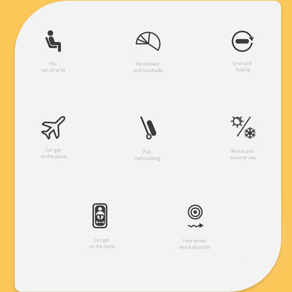 عربة الأطفال ترافيل لايت - SLD من تيكنوم - كاكي