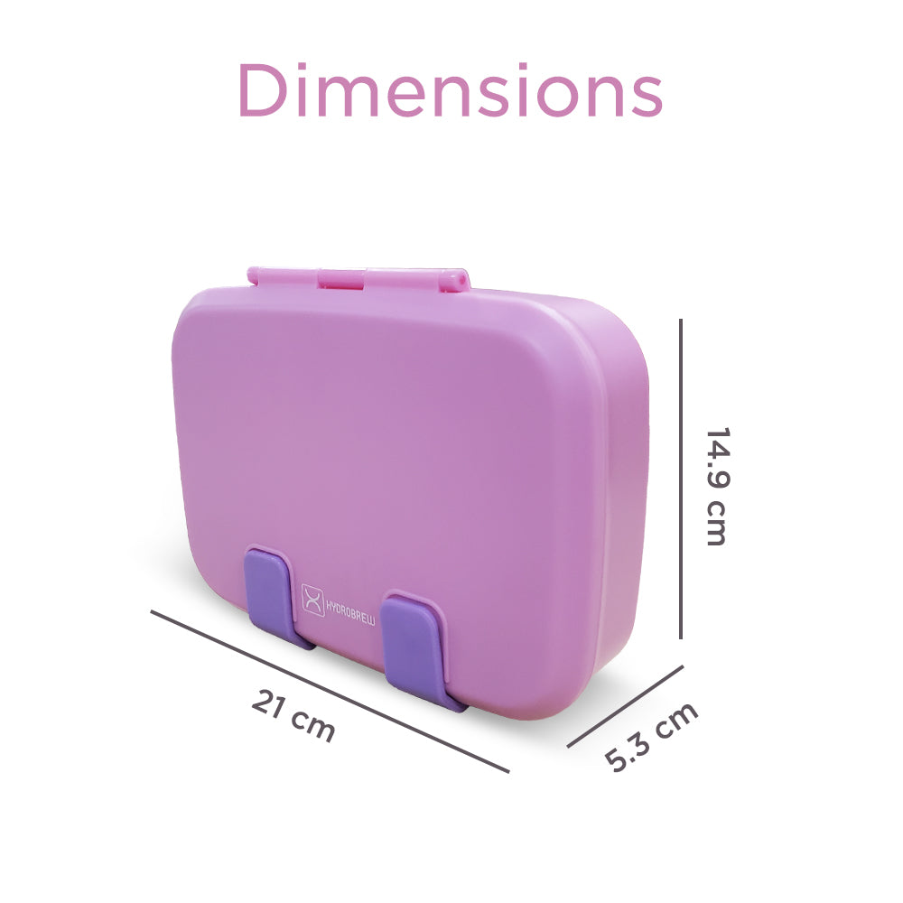 HYDROBREW Smart Serve Bento Lunch Box 847ml, Candy Lilac