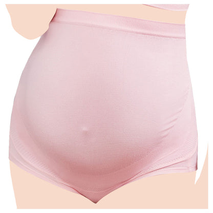 SUNVENO High Waist Pregnancy Support Cotton Panties - Pink M