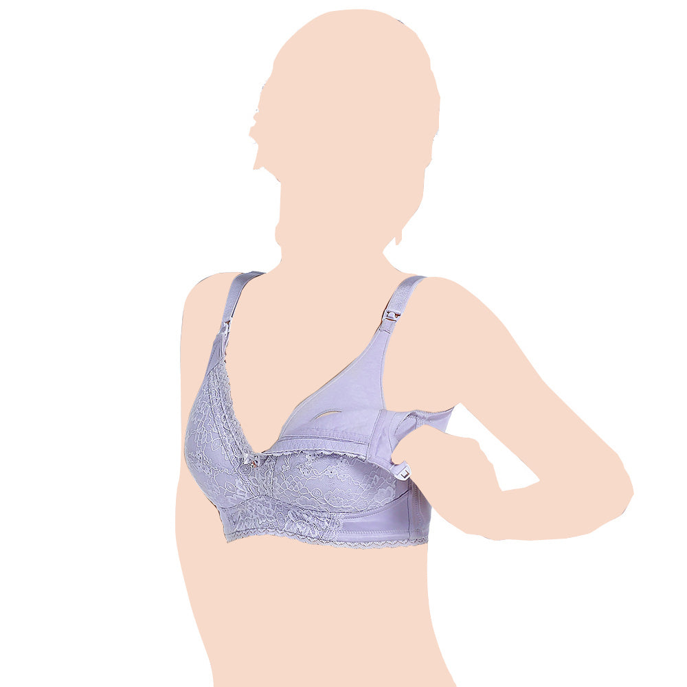 SUNVENO Maternity Nursing Bra - Blue 85B