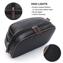 Alameda Multipurpose Dopp Kit -Black and Brown