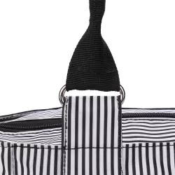 Little Story diaper bag set of 6 with hooks - Black