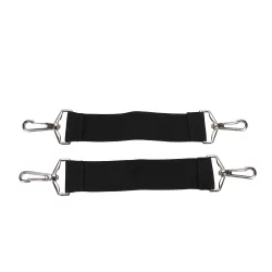 Little Story diaper bag set of 6 with hooks - Black