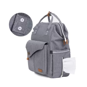 Alameda Diaper Backpack - Large - Grey