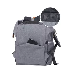 Alameda Diaper Backpack - Large - Grey